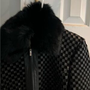 Used Marvin Richard’s faux-fur lined coat for sale- size medium